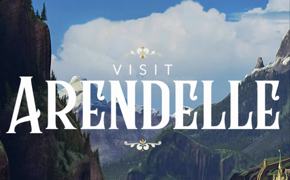 Tourism Arendelle launch campaign key art for Hong Kong Disneyland's World of Frozen.
